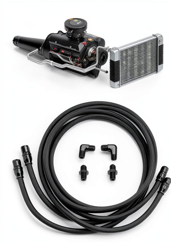 Transmission Cooler Hose Kit BLKGJTF Black 700r4-4