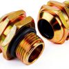 Jetuplusllc Gold Alloy Steel Transmission Line Connector-0