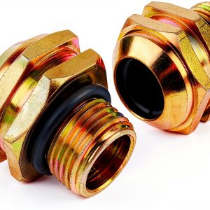 Jetuplusllc Gold Alloy Steel Transmission Line Connector-0