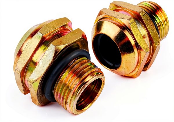 Jetuplusllc Gold Alloy Steel Transmission Line Connector-0